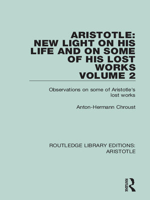 cover image of Aristotle